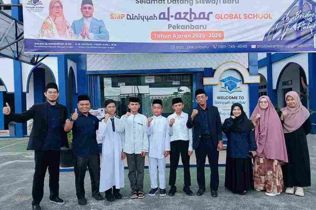 Perdana!! Siswa SMP Diniyyah Al-Azhar Global School Pekanbaru laksanakan Pekan Ta’aruf
