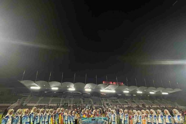 MB. Bahana DIAZ Santri Diniyyah Al-Azhar Bungo raih 1st Runner Up Malaysia International Marching art Championships 2025