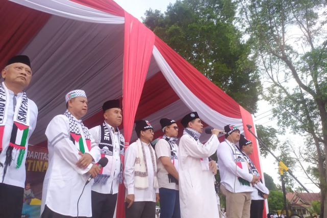 Ribuan Warga Bungo Bela Palestina, Kecam Tindakan Represif Zionis Israel