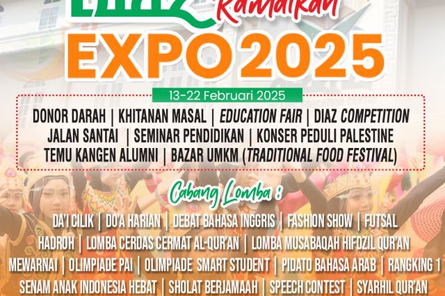 Diniyyah Al-Azhar Gelar DIAZ Expo 2025, Libatkan 1.500 Peserta dan Puluhan Kegiatan